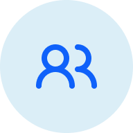 Developer - IT Managers and Directors A blue icon showing the outlines of people